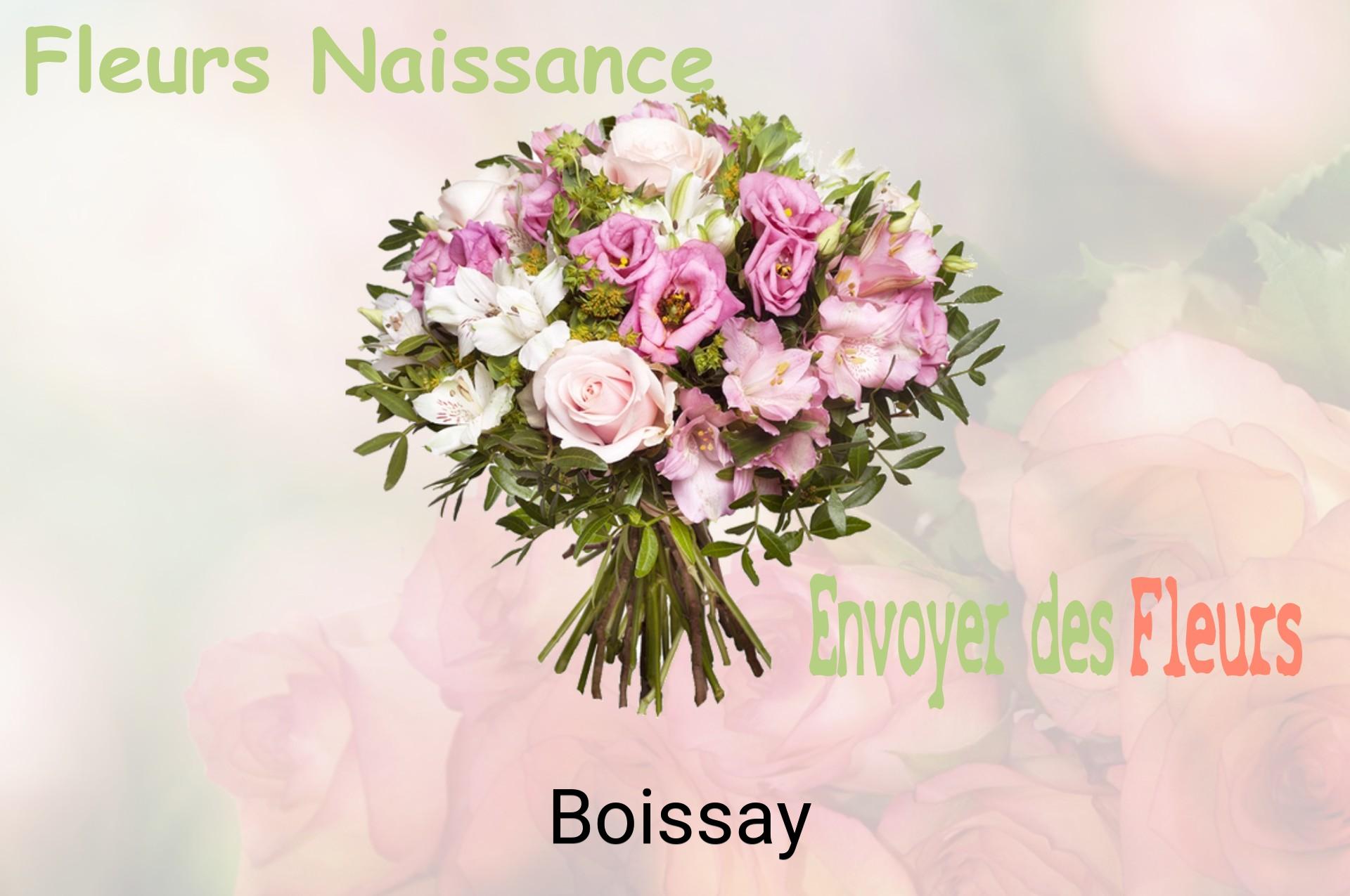 Bouquet de fleurs de naissance livré à Boissay